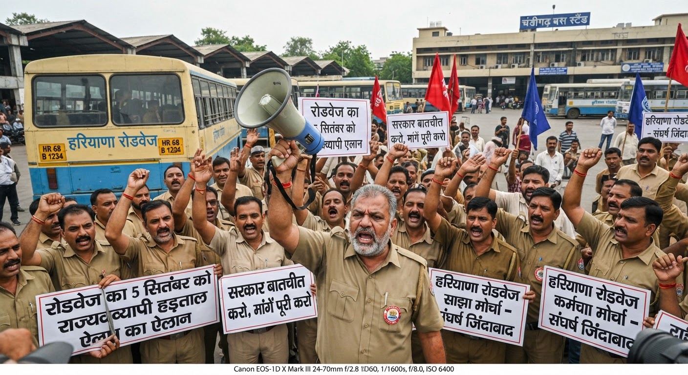 हरियाणा रोडवेज कर्मचारियों का बड़ा ऐलान, 5 सितंबर को होगी राज्यव्यापी हड़ताल