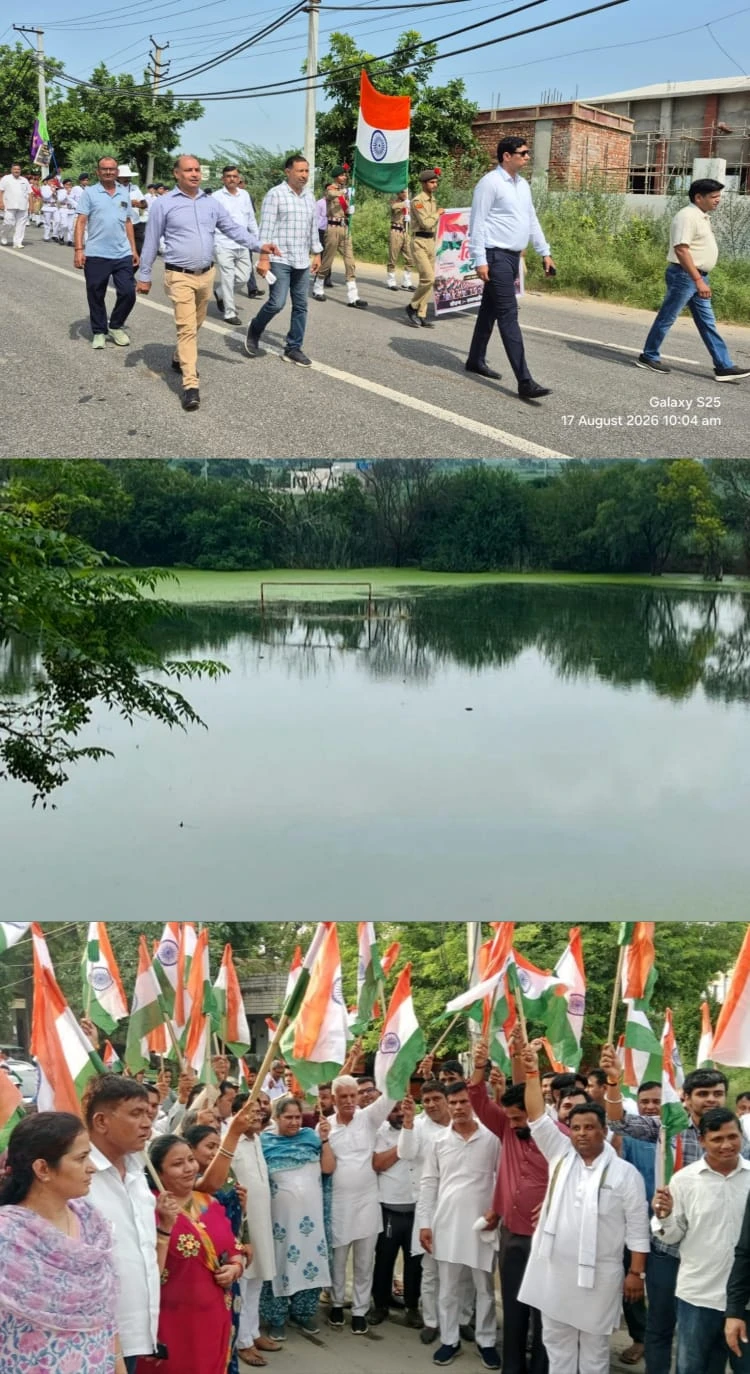 गुरुग्राम के सबसे पुराने गवर्नमेंट कॉलेज जटोली की दुर्दशा, सीवरेज के गंदे पानी की झील बना कॉलेज परिसर