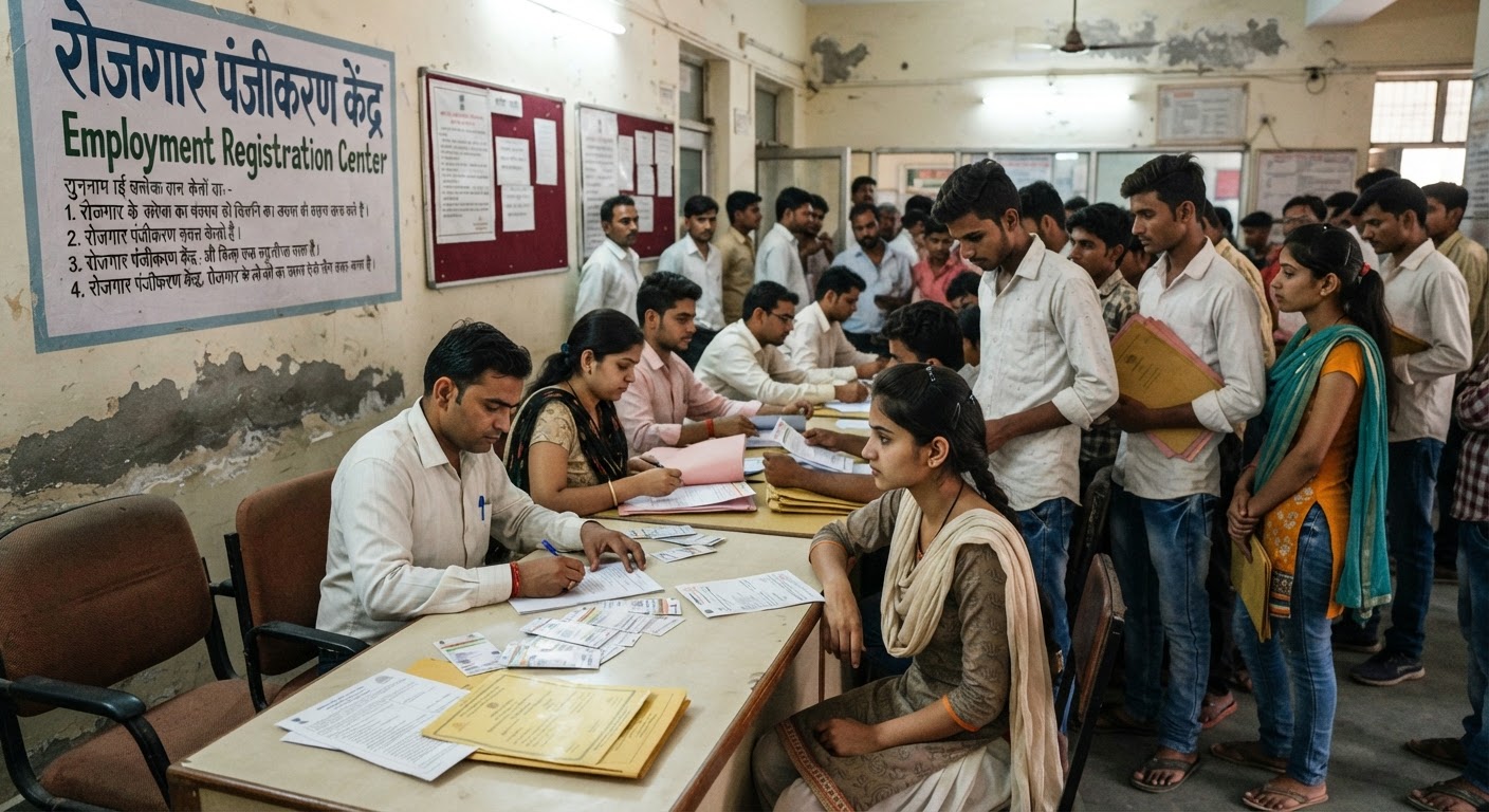 हरियाणा में छह साल में तीन लाख से अधिक युवाओं ने रोजगार कार्यालय में दर्ज कराया नाम