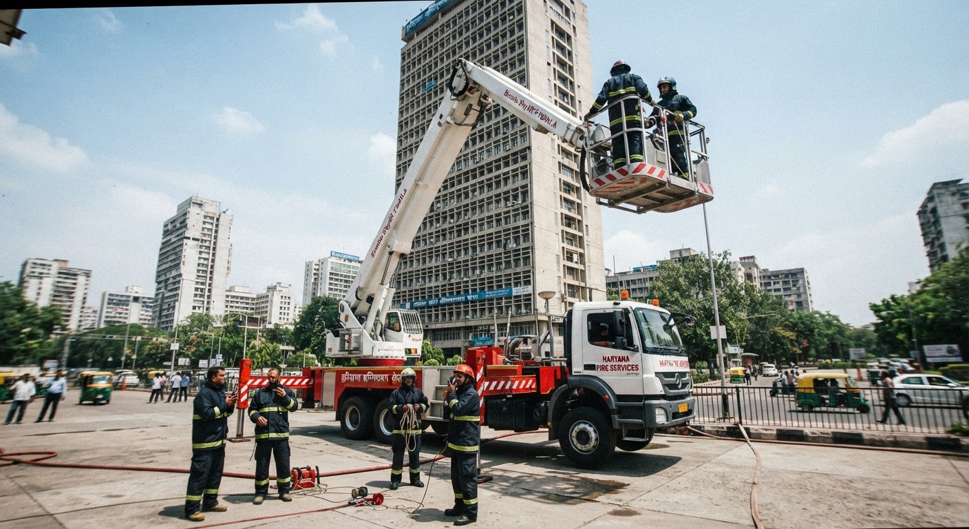 हरियाणा में ऊंची इमारतों की आग बुझाने के लिए खरीदे जाएंगे 90 और 104 मीटर के एरियल लेडर प्लेटफॉर्म