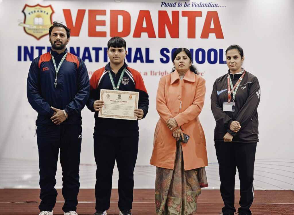 NARWANA NEWS-वेदांता स्कूल के आशु ने कराटे में नेशनल स्कूल गेम्स में किया शानदार प्रदर्शन