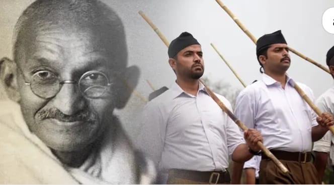 Mahatma Gandhi-आरएसएस का दुष्प्रचार