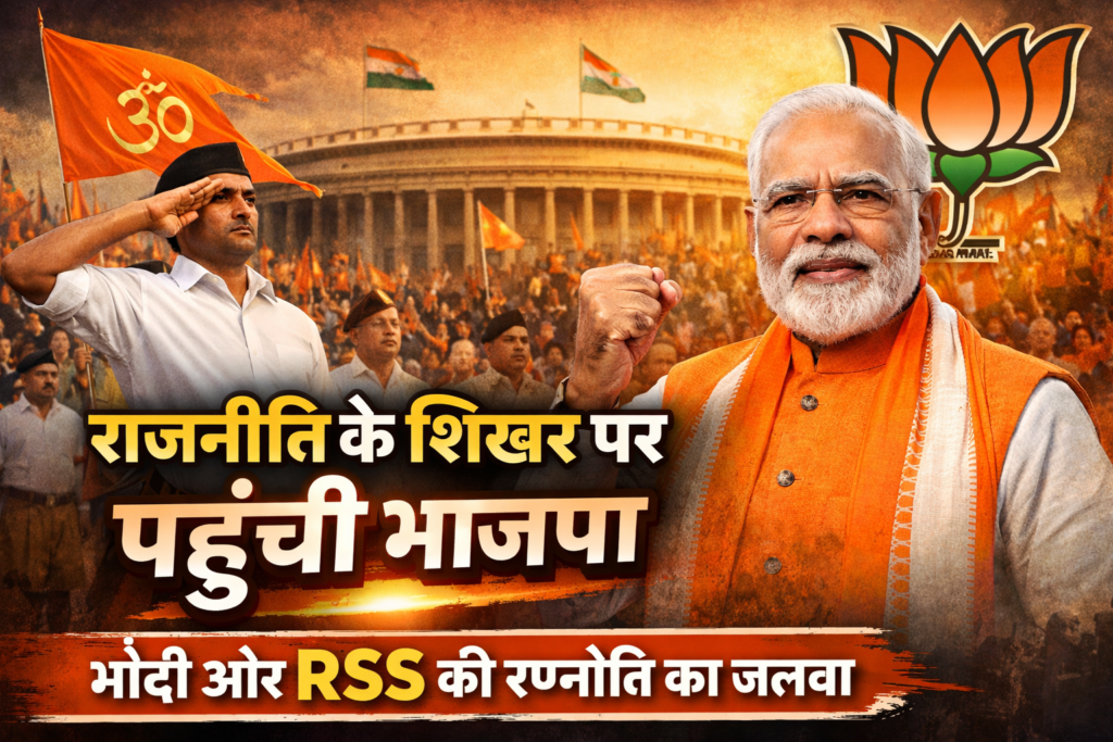 राजनीति के शिखर पर पहुंची भाजपा नरेंद्र मोदी ने बदली भारतीय राजनीति