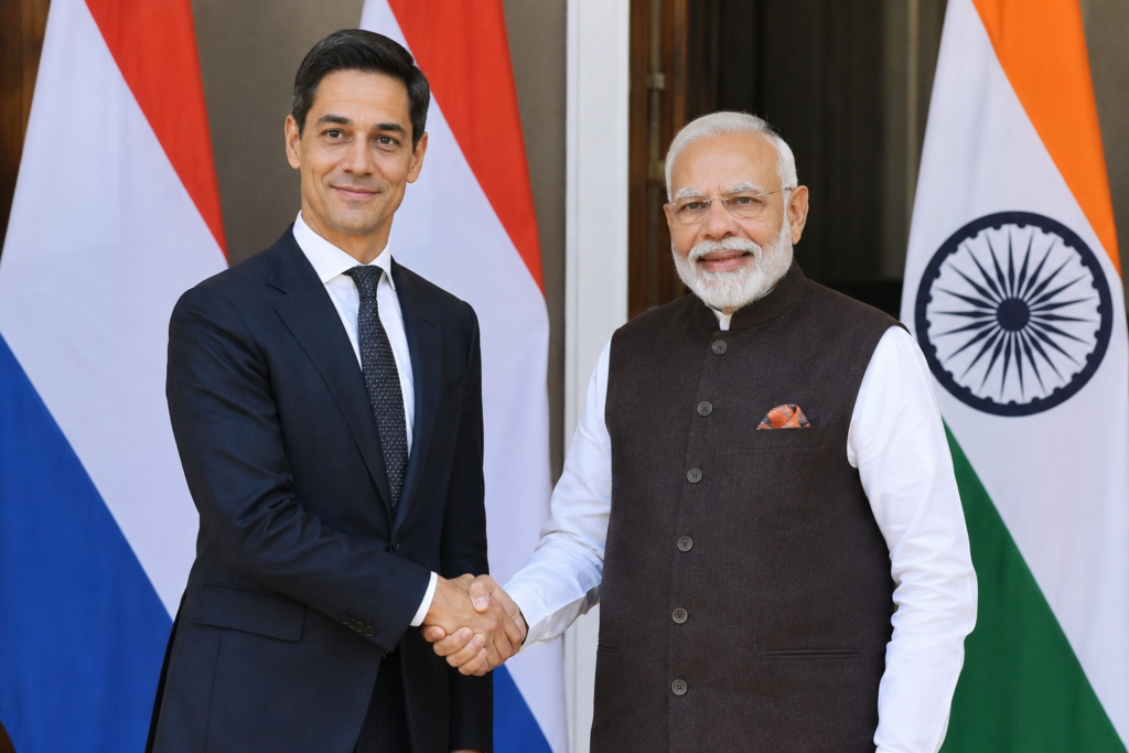 मोदी जी, डंका पिटते-पिटते भद्द कैसे पिटने लगी? नीदरलैंड ने उठाए सवाल PM Narendra Modi और Dutch PM Rob Jetten की हैंडशेक या मीटिंग की फोटो