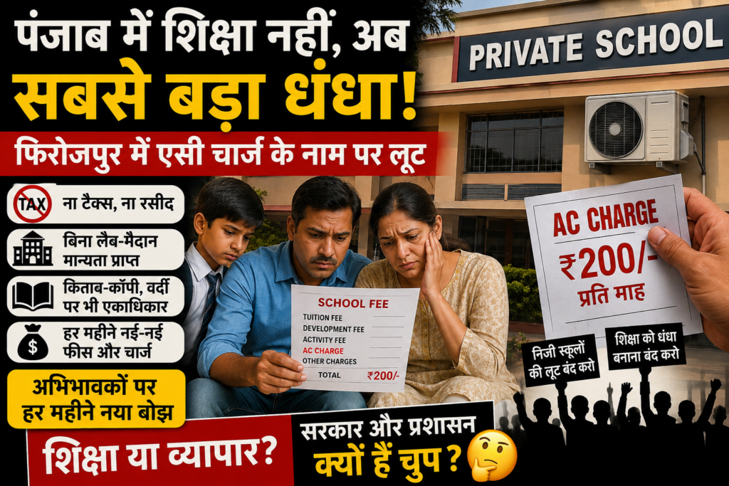 पंजाब में शिक्षा नियमों को ताक पर रखकर धड़ल्ले से बांटी जा रही मान्यता, लैब-मैदान की शर्तें पूरी किए बिना चल रहे स्कूल-कॉलेज, और अभिभावकों की जेब पर हर महीने नया बोझ।फोटो क्रेडिट चैट जीटीपी