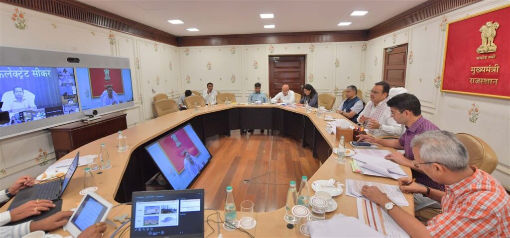 जनसुविधाओं में देरी बर्दाश्त नहीं, दोषियों पर होगी कार्रवाई-भजनलाल शर्मा राज उन्नति की छठी बैठक- मुख्यमंत्री का सख्त रुख, जनसुविधाओं के कार्यों में प्रशासनिक देरी मंजूर नहीं-