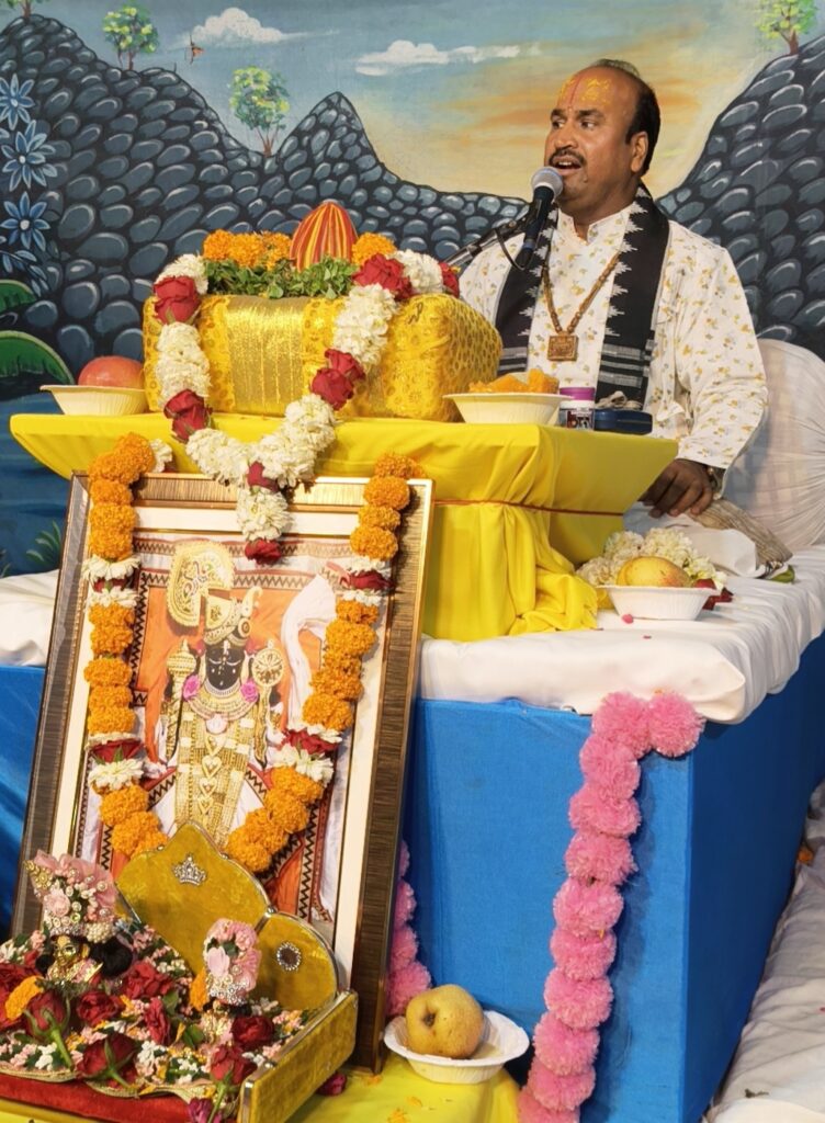 श्रीमद्भागवत कथा से मिलता है जीवन को नई दिशा का संदेश : आचार्य रविन्द्र कृष्ण जी महाराज तरावड़ी में आयोजित श्रीमद्भागवत कथा ज्ञान यज्ञ के तीसरे दिन श्रद्धालुओं का उमड़ा जनसैलाब। आचार्य रविन्द्र कृष्ण जी महाराज ने श्रीकृष्ण की दिव्य लीलाओं का वर्णन करते हुए भक्ति, सत्संग और सनातन मूल्यों का महत्व बताया।