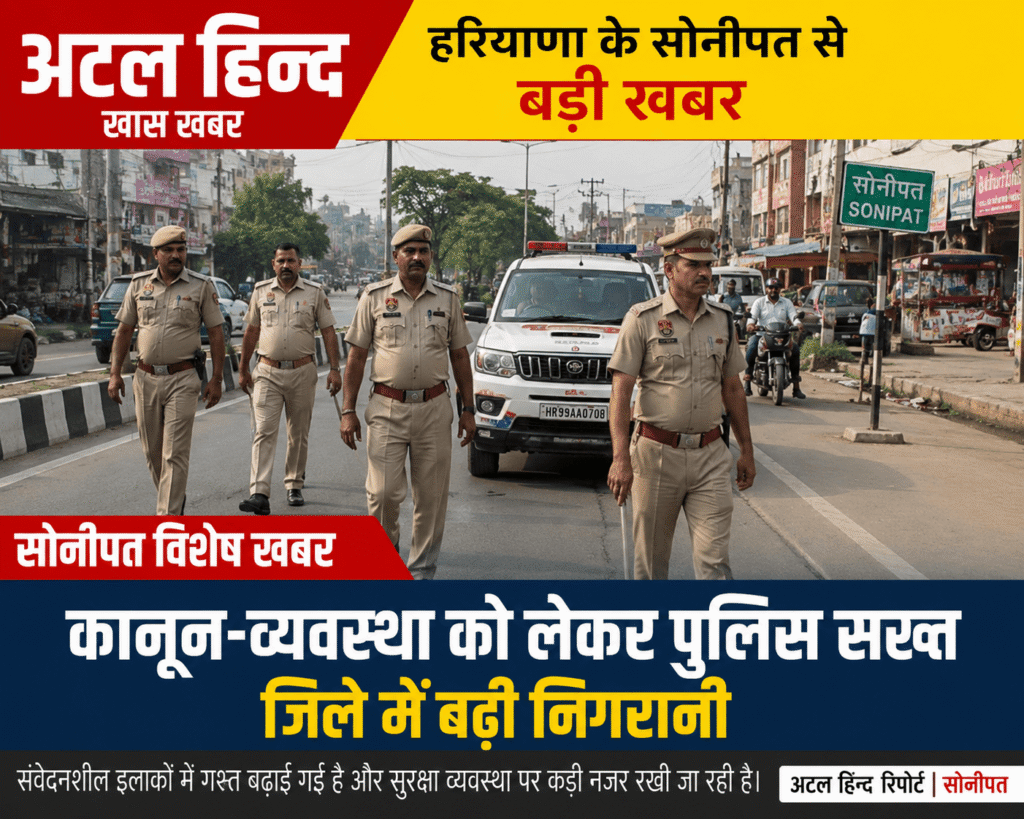 सोनीपत में हथियार ले जाने, भीड़ एकत्रित करने व मोबाइल फोन ले जाने पर रहेगा प्रतिबंध