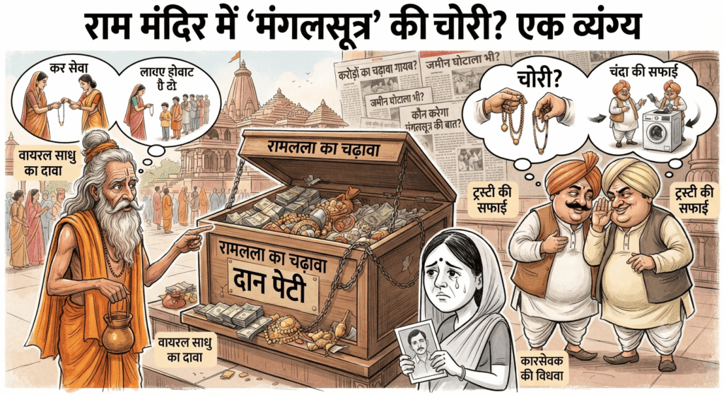 राम मंदिर चढ़ावा चोरी और ‘मंगलसूत्र’ का सच मैया मोरी मैं नहीं मंगलसूत्र चुरायो