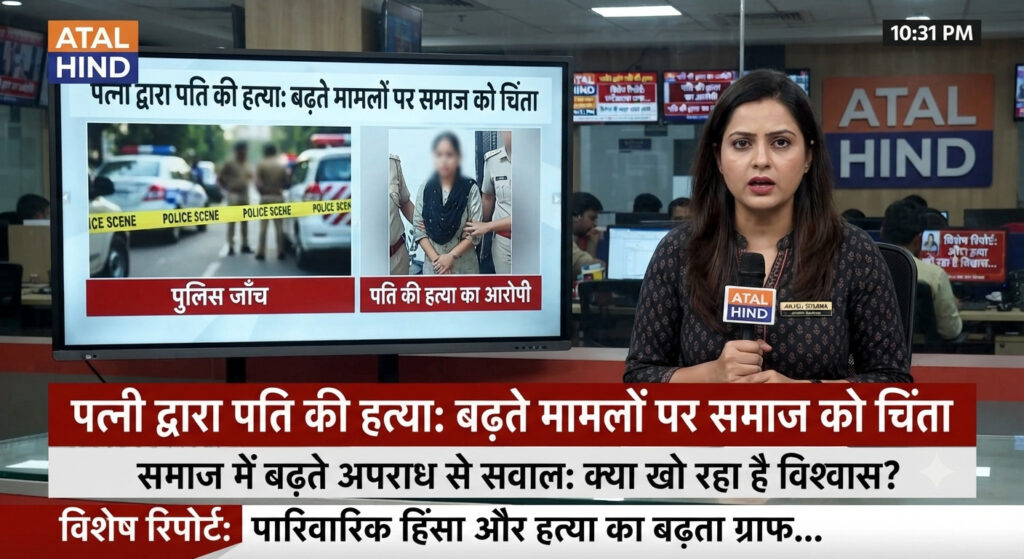 पत्नी द्वारा पति की हत्या: बढ़ते मामलों पर समाज को चिंता विवाह संस्था पर सवाल: पत्नी द्वारा पति हत्या के मामले क्यों बढ़ रहे हैं?