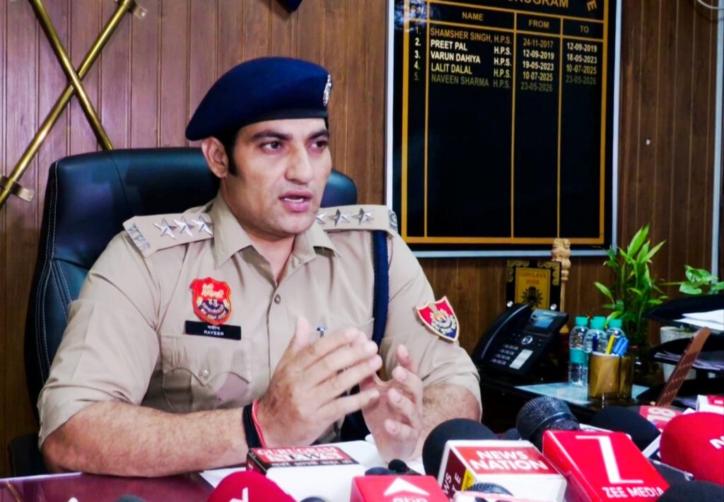 गुरुग्राम पुलिस के द्वारा संभावित हत्याकांड को समय रहते रोक लिया गया-एसीपी क्राइम नवीन शर्मा