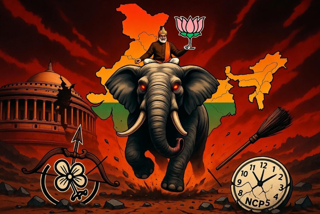 तोड़-फोड़ के मदमस्त हाथी पर सवार भाजपा की ओछी राजनीति | तोड़-फोड़ के मदमस्त हाथी पर सवार भाजपा की ओछी राजनीति |