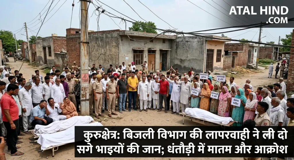 कुरुक्षेत्र बिजली विभाग ने ली दो सगे भाइयों की जान