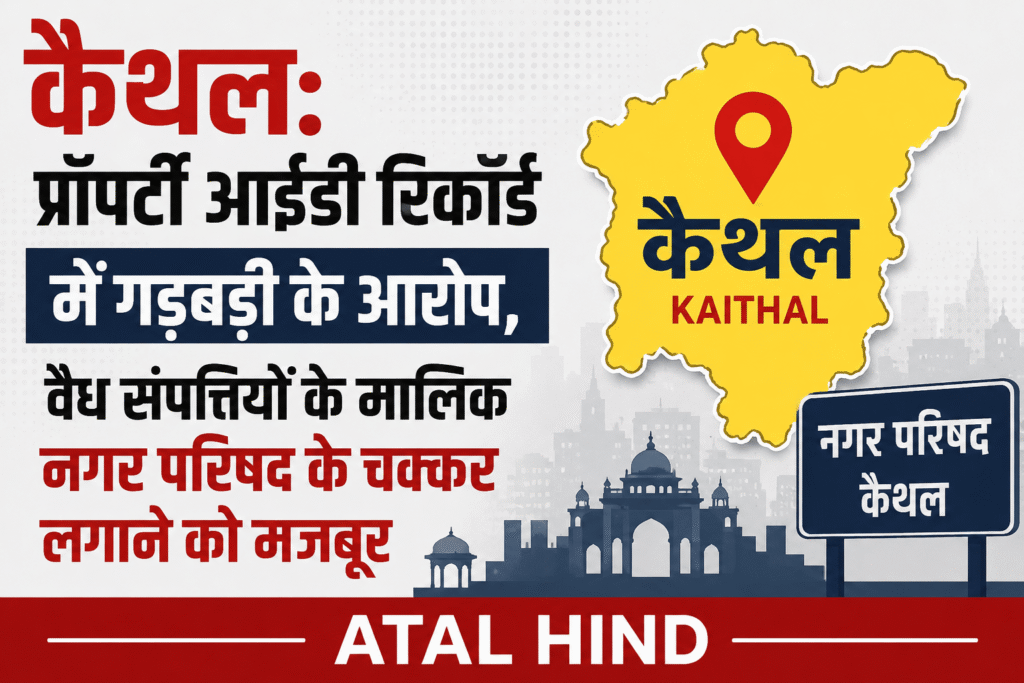 कैथल में प्रॉपर्टी आईडी रिकॉर्ड पर उठे सवाल, लोगों ने दर्ज कराई गड़बड़ी की शिकायत