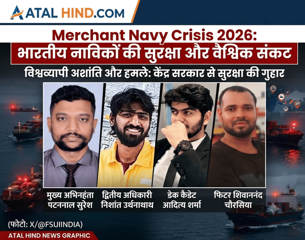 Merchant Navy Crisis 2026: भारतीय नाविकों की सुरक्षा और वैश्विक संकट जून 2026 में चार भारतीय नाविकों (Seafarers) की मौत ने वैश्विक समुद्री संकट को उजागर किया है। जानिए कैसे युद्ध और सिस्टम की लापरवाही का शिकार हो रहे हैं हमारे नाविक।