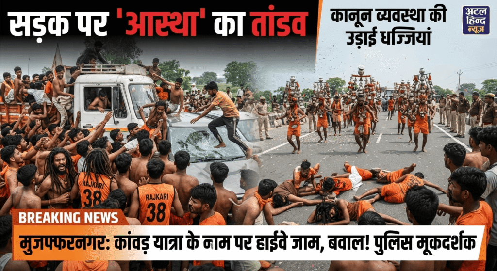सड़कों पर तमाशा, कानून की धज्जियां और बेलगाम होती भीड़: कांवड़ यात्रा के नाम पर बढ़ता अराजकता का ग्राफ