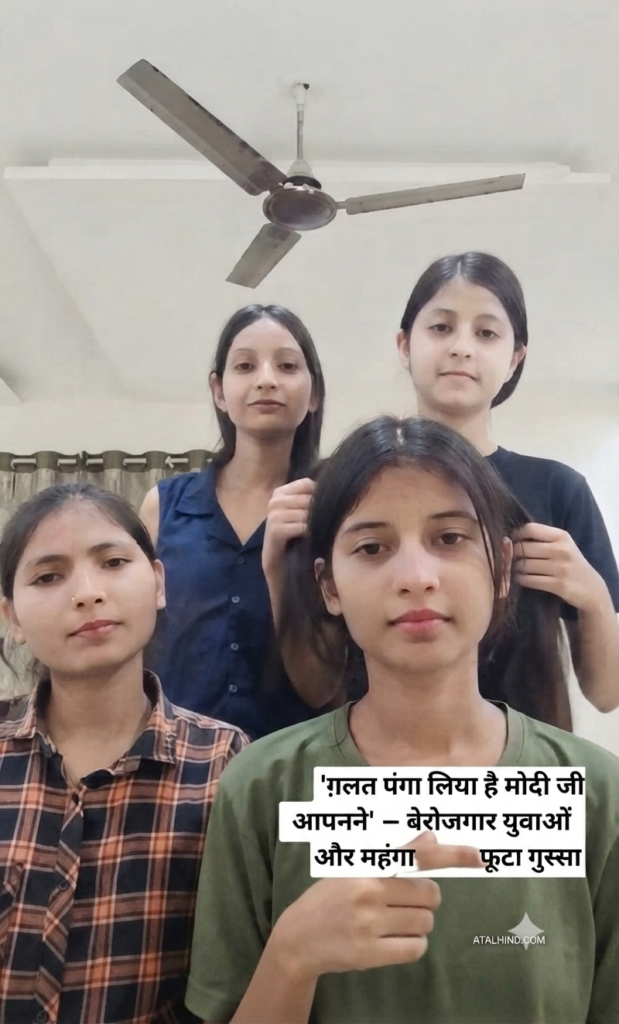वायरल वीडियो पर तल्ख़ प्रहार: ‘ग़लत पंगा लिया है मोदी जी आपने’ – बेरोजगार युवाओं और महंगाई पर फूटा गुस्सा ग़लत पंगा लिया है मोदी जी आपने' – बेरोजगार युवाओं और महंगाई पर फूटा गुस्सा